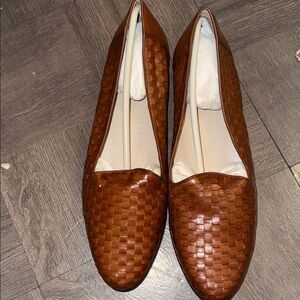 Trotters Brown Woven Flats